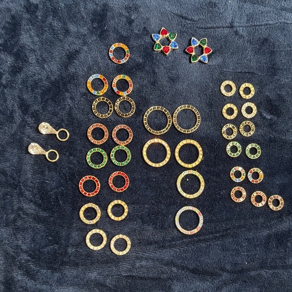 Colorful Hoop Earring Hangles - Picture 1 of 1